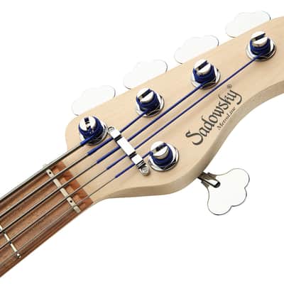 Sadowsky MetroLine 24-Fret Singlecut Vintage Bass 5 String, Red Alder Body, Natural Transparent Satin image 8