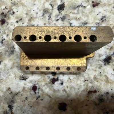 Fender Stratocaster Tremolo Bridge 80s - Brass image 5
