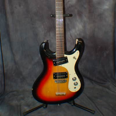 Video Demo 1966 Mosrite Mark XII 12 String Sunburst Pro Setup Original Hard Shell Case image 1