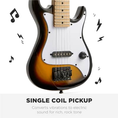 Best Choice Products Kids Electric Guitar Beginner Starter Kit w/ 5W Amplifier - 30 in-Sunburst image 5