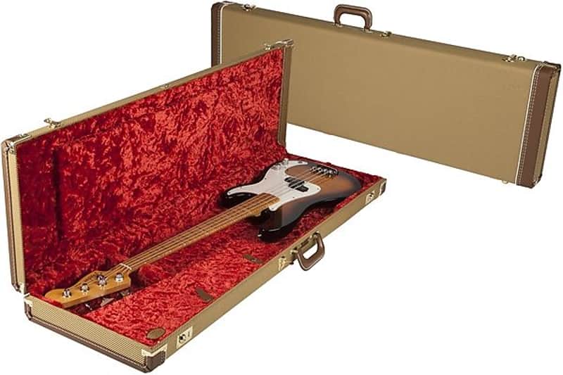 ベース Fender Precision Bass Hardshell Case Fender G&G Deluxe Hardshell Case for Precision Bass - Tweed with