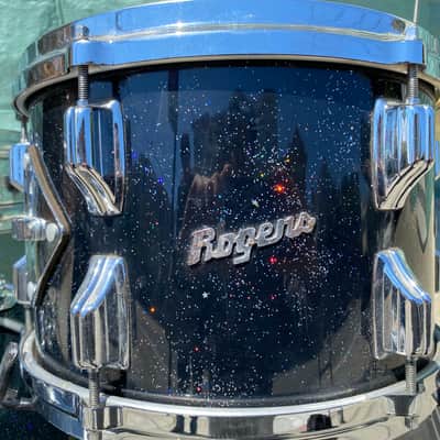 Incredible Looking & Sounding Rare Rogers 18” Bass Drum Kit  1960’s - Rainbow Sparkle Drum Set Holy Grail of Jazz Kits! 18-14-12 image 10