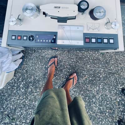 Otari MX-80 2" 24-Track Tape Machine with CB-140 Remote Control Unit 1980s - White image 3