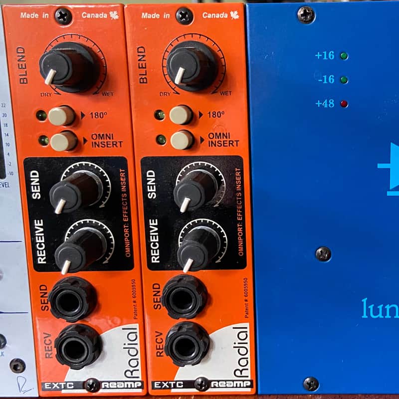 Radial EXTC 500 Series Reamp / Guitar Effects Interface Module 2010s - Orange image 1