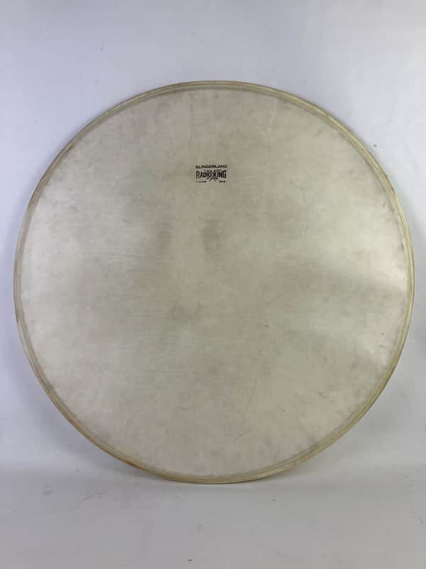 *Slingerland 22"Radio King" Bass Drum Calf Skin Batter/Resonant Head Vintage 40s image 1