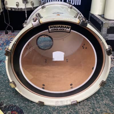 Tim "Herb" Alexander's PRIMUS, 2003 Tama Starclassic 14-Piece Drum Set White Satin image 19