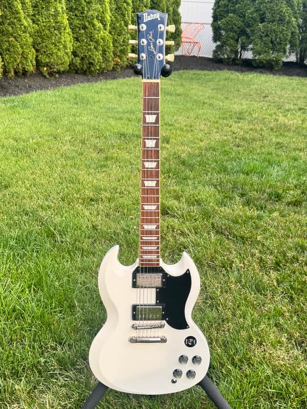 Upgraded Burny '63 RSG-55 White – Gibson SG Killer – Seymour