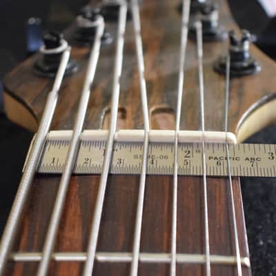 Antonio Tsai 7 String Bass/Guitar 2016 Mexico Bocote Abalone image 9