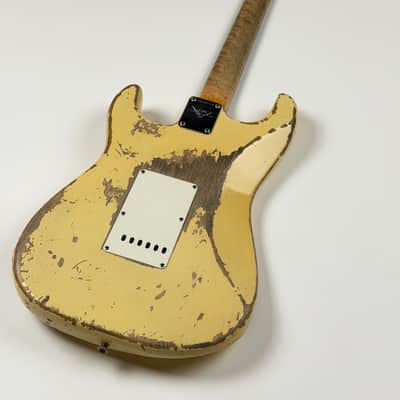 Fender CUSTOM SHOP STRATOCASTER 59 HEAVY RELIC RW V / TODD KRAUSE 2020 - Vintage White Heavy Relic image 16
