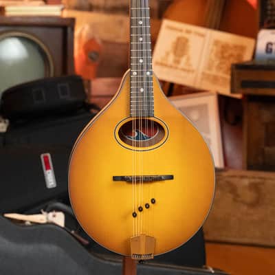 Eastman PCH-M104-GB Solid Spruce/Laminated Mahogany Goldburst Flattop A-Style Mandolin #0065 image 5
