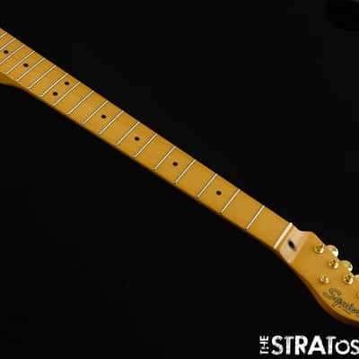 Fender Squier FSR Class Vibe 50s Telecaster NECK w GOLD TUNERS Tele Tinted Maple image 2