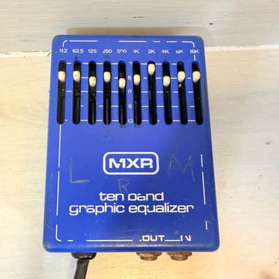 MXR Model 108 10-Band Graphic Equalizer EQ Pedal Blue AC Powered 1970's image 2
