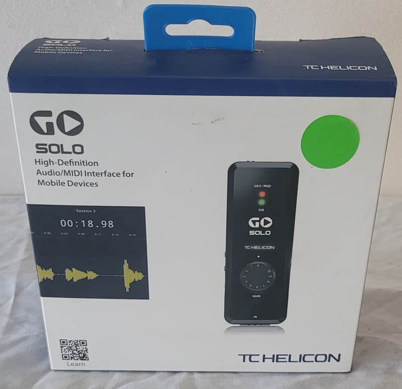 TC Helicon GO SOLO Portable USB Audio / MIDI Interface 2020 - Present - Black image 1