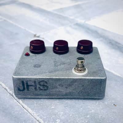 2010 JHS Klon Clone Replica Handwired Guitar Pedal Aged Raw Silver with Daka-Ware 1470 Oxblood Davies Knobs image 3