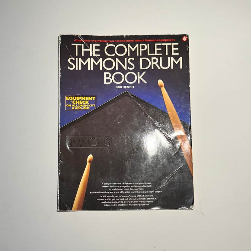 RARE vintage Simmons "The Complete Simmons Drum Book", 1987 image 1