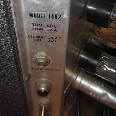 Silvertone Model 1482 Combo Amp 1964 - Grey image 6