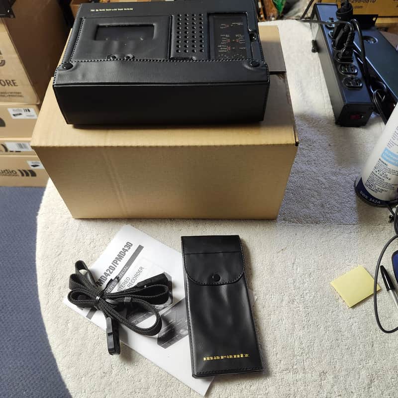 Near Mint Marantz PMD420 Rebuilt 2-Head Portable Cassette W/Accessories image 1