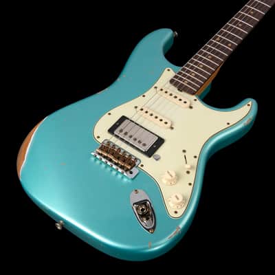 Fender Custom Shop 1959 Stratocaster RI Limited Edition HSS Relic - Daphne Blue Metallic-Blue image 5