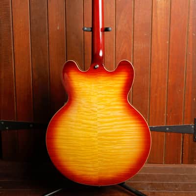 Epiphone ES-335 Figured Raspberry Tea Burst Semi-Hollow Electric Guitar image 12