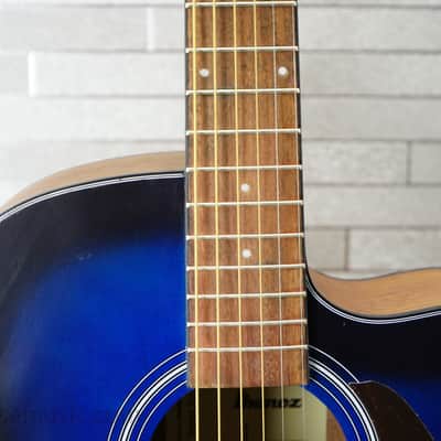 Ibanez PF50CE Open-Pore Trans Blue Sunburst image 3