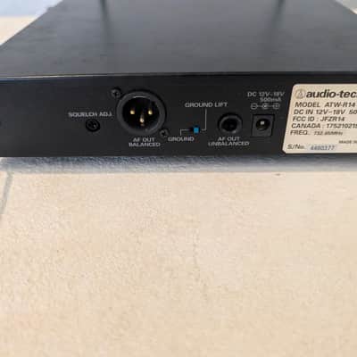 Audio-Technica ATW-R14 UHF Diversity Wireless Receiver w/ ATW-T52 Handheld Mic – Tested image 5
