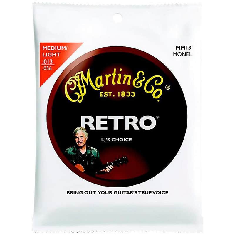 Martin MM13 Laurence Juber Signature Medium Light Acoustic Guitar Strings image 1