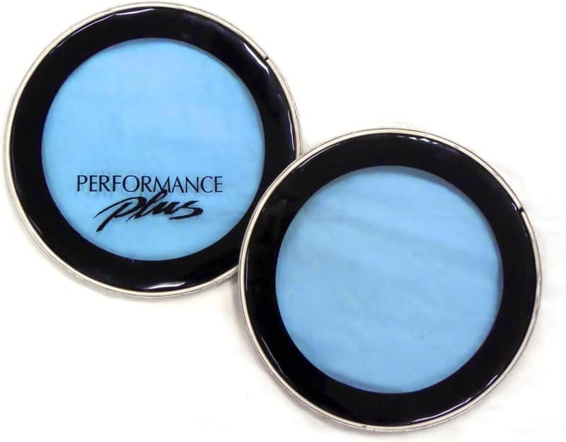 Drumhead Pack- Pair of (2)- 13" Mylar Snare Heads Blue Transparent-Performance Plus (MDH-2A) image 1