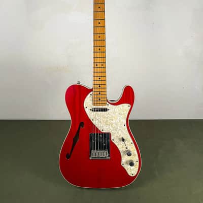 Fender 90s Thinline Telecaster Crimson Transparent 1998 image 2