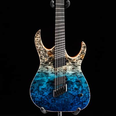 Mayones Duvell Elite 6 VF Trans Jeans Black Horizon Blue Gloss image 1