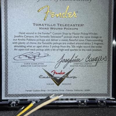 Fender Custom Shop Josefina Tomatillo Hand Wound '50s, BRAND NEW, Limited 500 Run , ‘2025 - Chrome / Black image 12