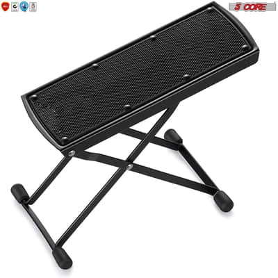 5 Core Guitar Foot Stool Foot Rest Adjustable Heights, Strong & Sturdy GFS 01 image 3