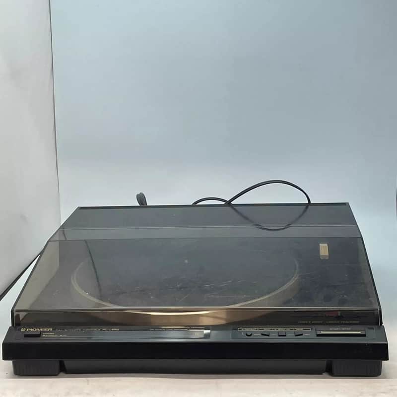 Pioneer PL-L550 Linear Track DD Turntable TESTED FOR PARTS ONLY PLEASE READ image 1
