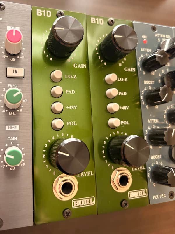 Burl B1D 500 Series Mic Preamp Module 2010s - Green image 1