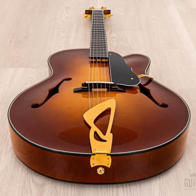 Harvey Leach Cutaway Acoustic Archtop 18" Carved Top, Spruce & Tiger Maple w/ Case image 13