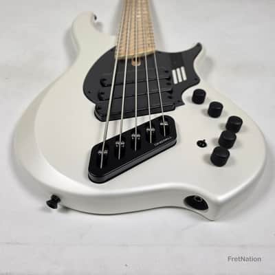Dingwall NG3 5-String Ducati White Fanned Fret Multi-Scale - 9.06lbs #21063 image 7