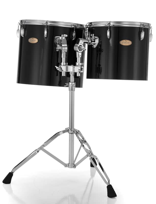 Pearl 14+16 Concert Gabon Mahogany Single Head Tom Set W/Bt3 & 7/8" Receiver & T-895 Stand image 1