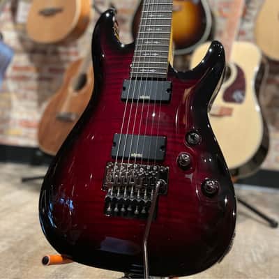 Schecter Demon 7 FR Crimson Red Burst image 1