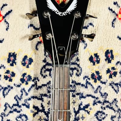 2017 Dean Razorback Dimebag Signature Bass - Made In Korea - Classic Black image 5