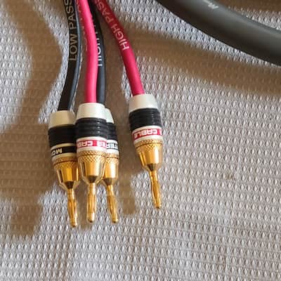 Monster Cable m1.4s biwire pair speaker cable 15ft w/ free banana plugs image 9
