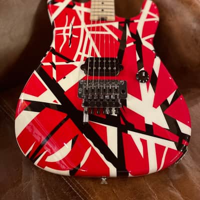 EVH Striped Series Red with Black Stripes image 2