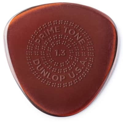 Dunlop 514P1.3 Primetone Sculpted Plectra Semi Round Guitar Picks with Grip, 1.3mm, 3 Pack image 1