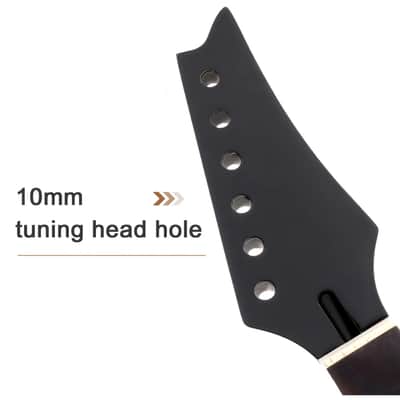 Maple Guitar Neck, 24 Frets Rosewood Fingerboard image 4