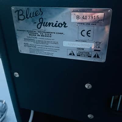 Fender Blues Junior PR295 15W Tube Guitar Amplifier Combo - Excellent Condition image 7