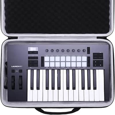 Keyboard Controller Case Compatible with Novation Launchkey 25 MK4 / MK3 / MK2 MIDI Keyboard Controller, Case Only