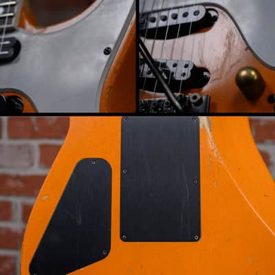 Jackson USA Custom Shop SL Soloist 3S-V Capri Orange Nitro Relic 2020 w/OHSC image 15