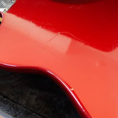 1965 Fender Jazzmaster Candy Apple Red with Matching Headstock image 10