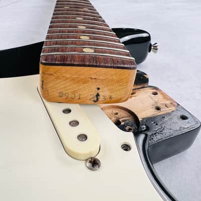 Fender Stratocaster Hardtail 1973 - Black image 10