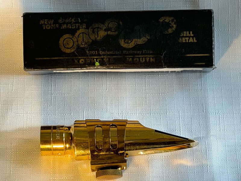 Otto Link OLM-404-5* NY Super Tone Master Metal Tenor Sax Mouthpiece -1990s- Gold image 1