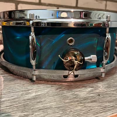 Sonor Teardrop - Blue/Green Turquoise Satin Flame image 5