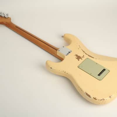 Fender Custom Shop Custom Deluxe HB S-1 Strat Relic with Closet Classic Hardware 3A Rosewood Fingerboard Vintage White R147414 image 8